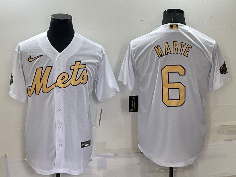 Men New York Mets #6 Marte White 2022 All Star Game Nike MLB Jerseys->green bay packers->NFL Jersey